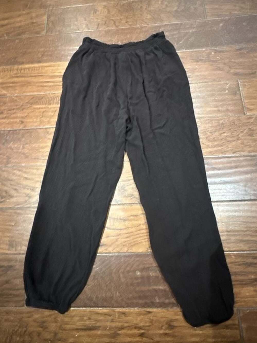 Wild Fable Black Crinkle Jogger Pants Size M - Picture 4 of 5
